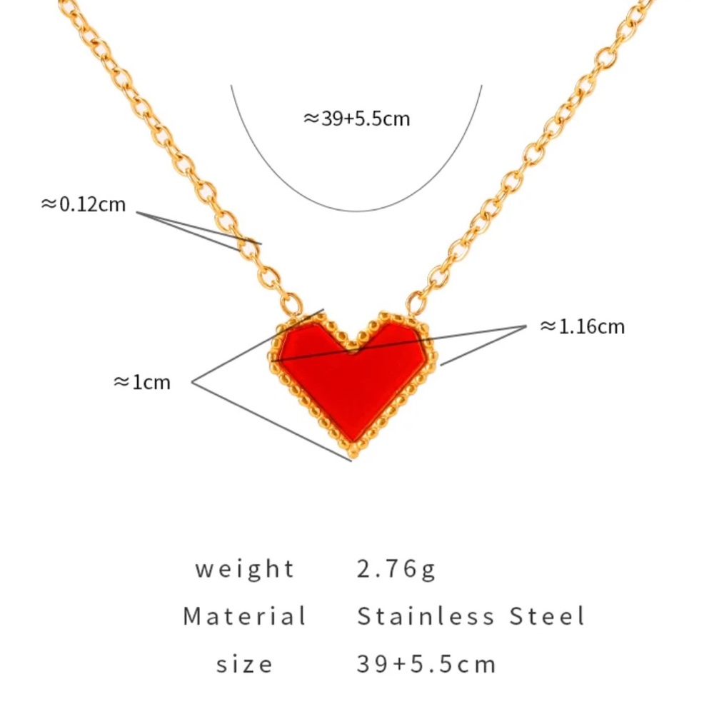 ❤️Red Heart Necklace - Picture 5 of 5